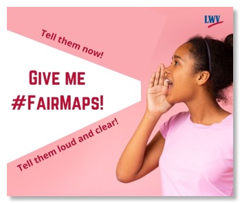 Facebook post - Speak out for #FairMaps